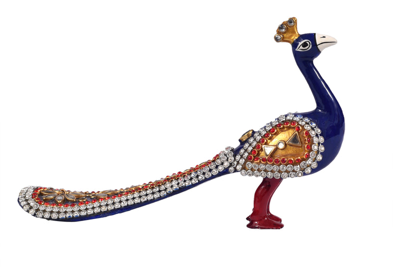 Walking Peacock with kundal work ragaarts.myshopify.com