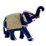 Elephant with stone work mtl pntg ragaarts.myshopify.com