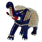 Elephant with stone work mtl pntg ragaarts.myshopify.com