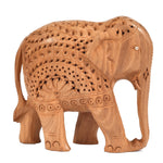 Elephant with Star carving ragaarts.myshopify.com