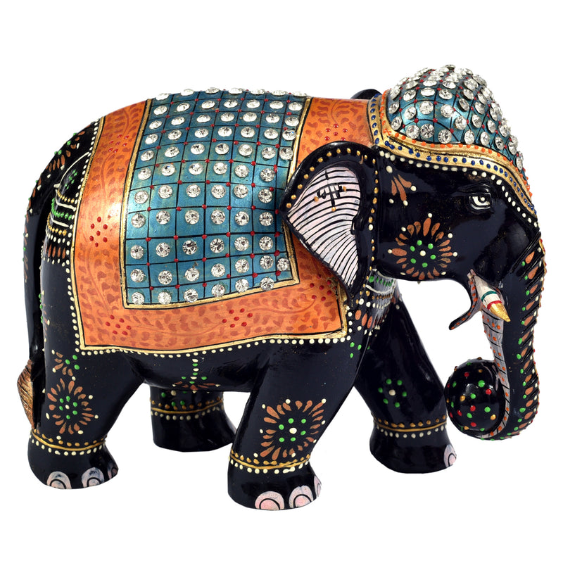 Elephant with stone work ragaarts.myshopify.com