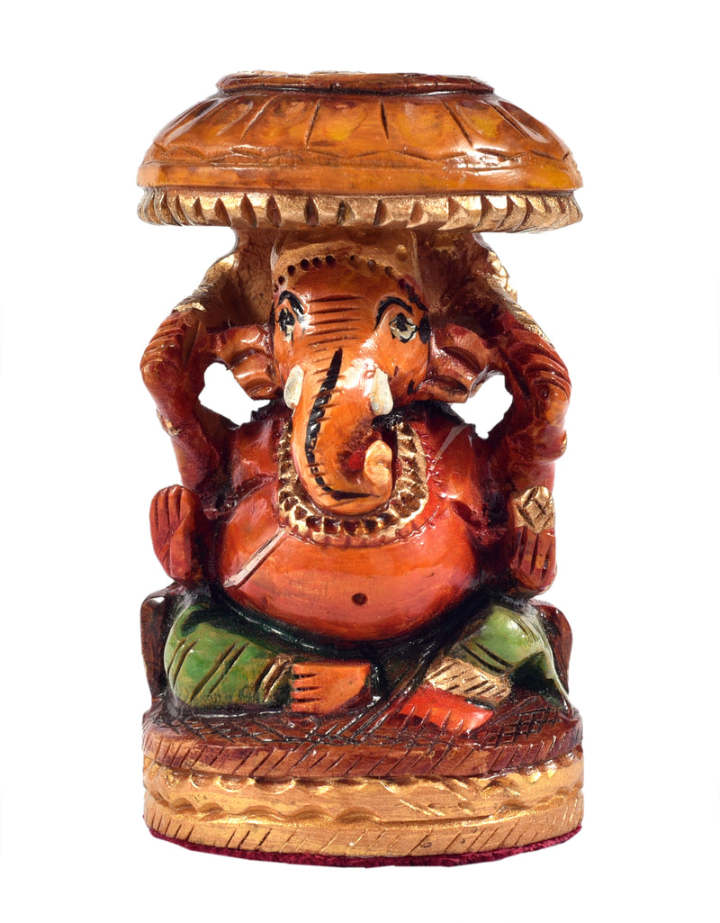 Painted Chattar Ganesha ragaarts.myshopify.com