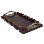Warli art Handicraft Tray ragaarts.myshopify.com