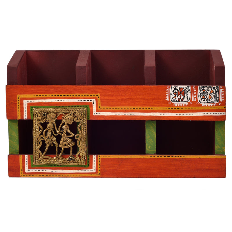 Dhokra Warli Remote Stand ragaarts.myshopify.com