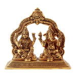 Ganesha With Laxmi Sitting With Arch 