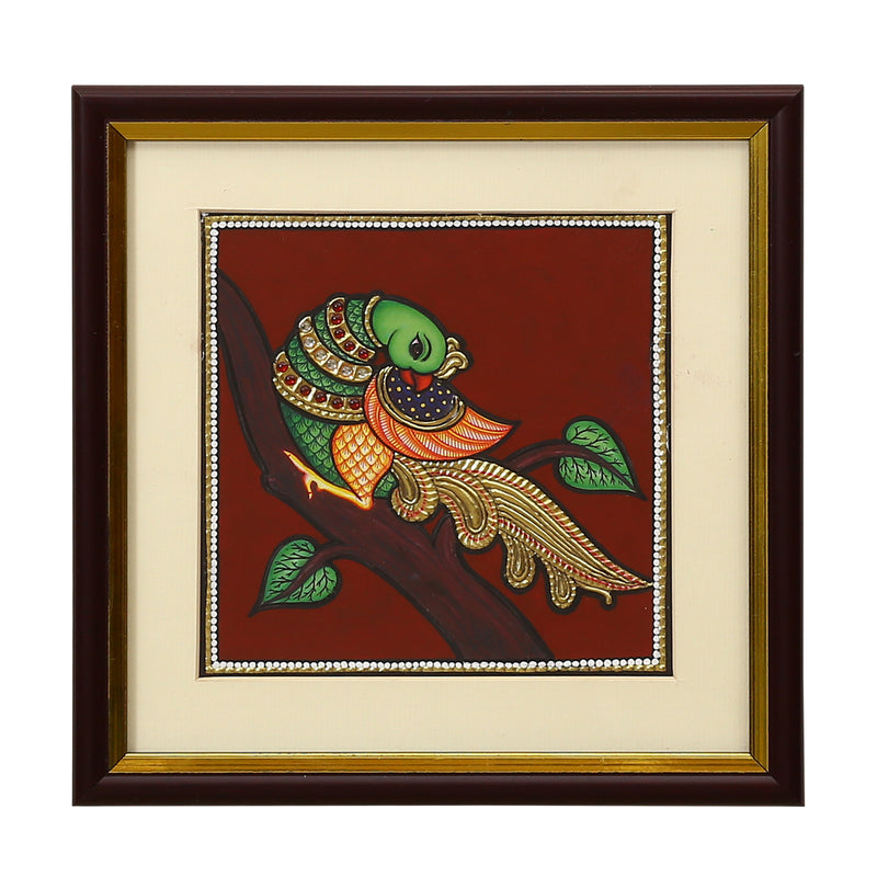 Tp 8x8 S/M Parrot painting ragaarts.myshopify.com