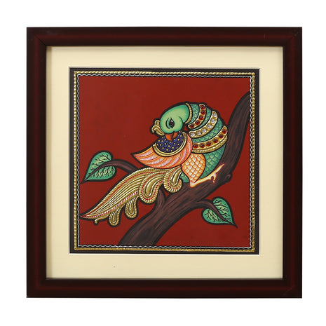 Tp 10x10 S/M Parrot painting ragaarts.myshopify.com