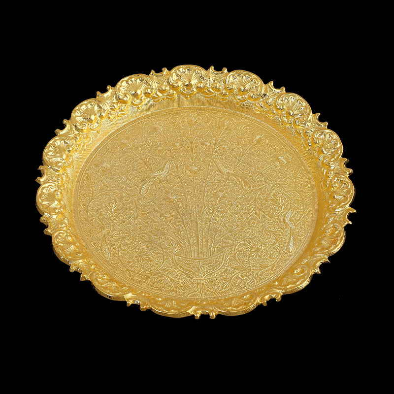 Brass Plate(Gold Plated)With Velvet Box ragaarts.myshopify.com