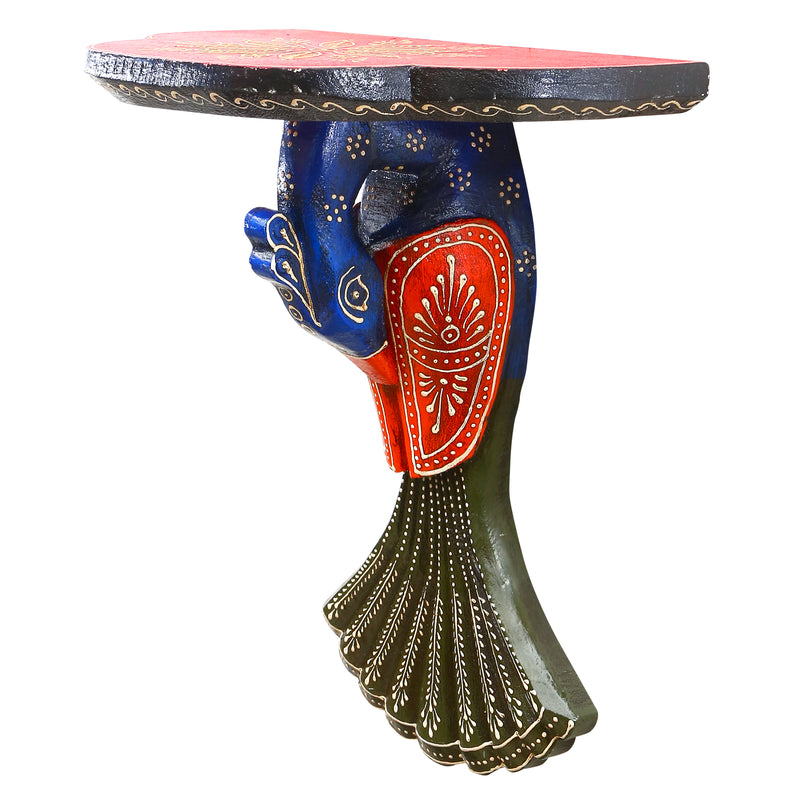 Wooden Peacock Bracket ragaarts.myshopify.com