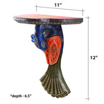 Wooden Peacock Bracket ragaarts.myshopify.com