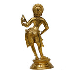 Bronze Lady With Mirror - Statue