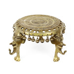 Brass Elephant Leg Stool