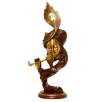 Modern krishna - Brass Statue
