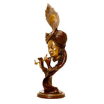 Modern krishna - Brass Statue
