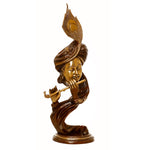Modern krishna - Brass Statue