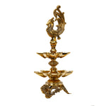 Brass Traditional Peacock Diya | Peacock Spiritual Oil Lamp