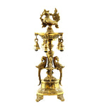 Parrot Oil Diya With Bell