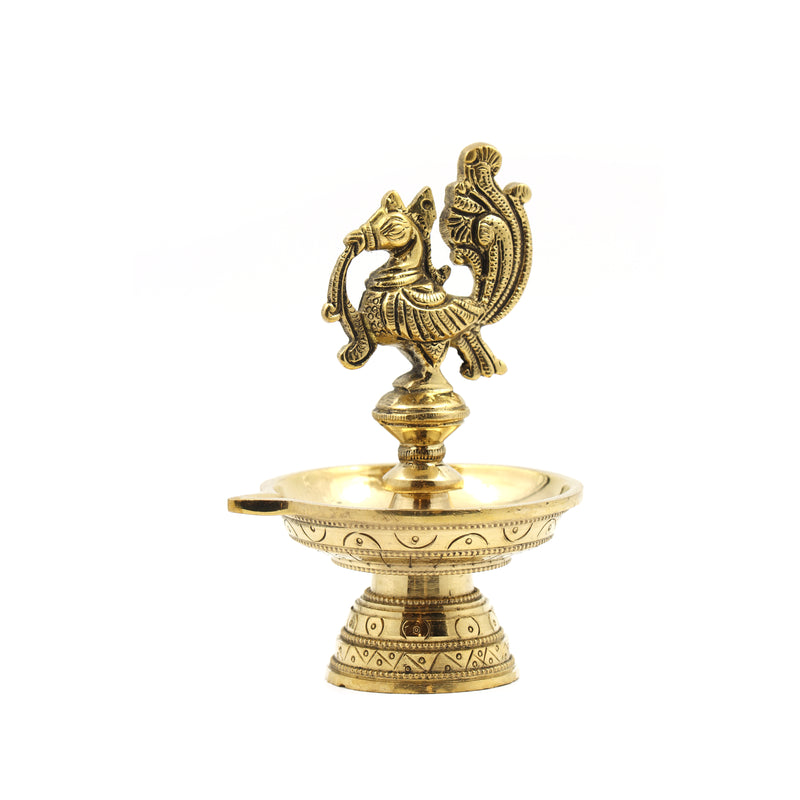 Peacock Oil Diya