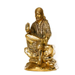 Shirdi Sai Baba Brass Idol | Om Shree Sai Baba Idol - Brass