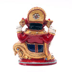 Sitting Ganesha With Stone Work 