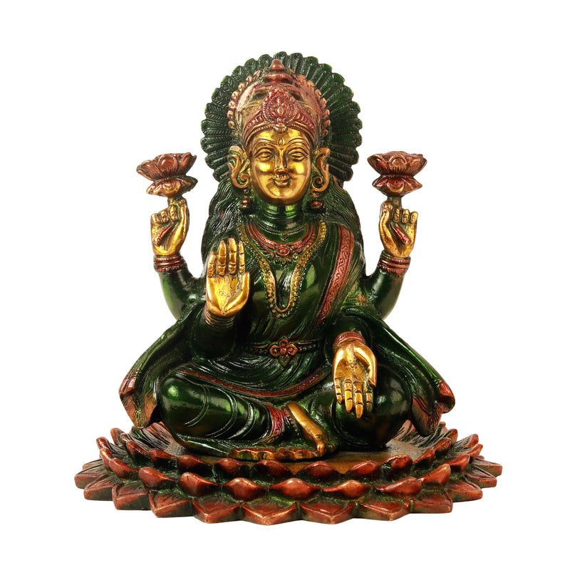 Sitting Laxmi On Lotus 