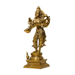 Bronze Saraswathi - Goddess of Wisdom and Knowledge, .art and music