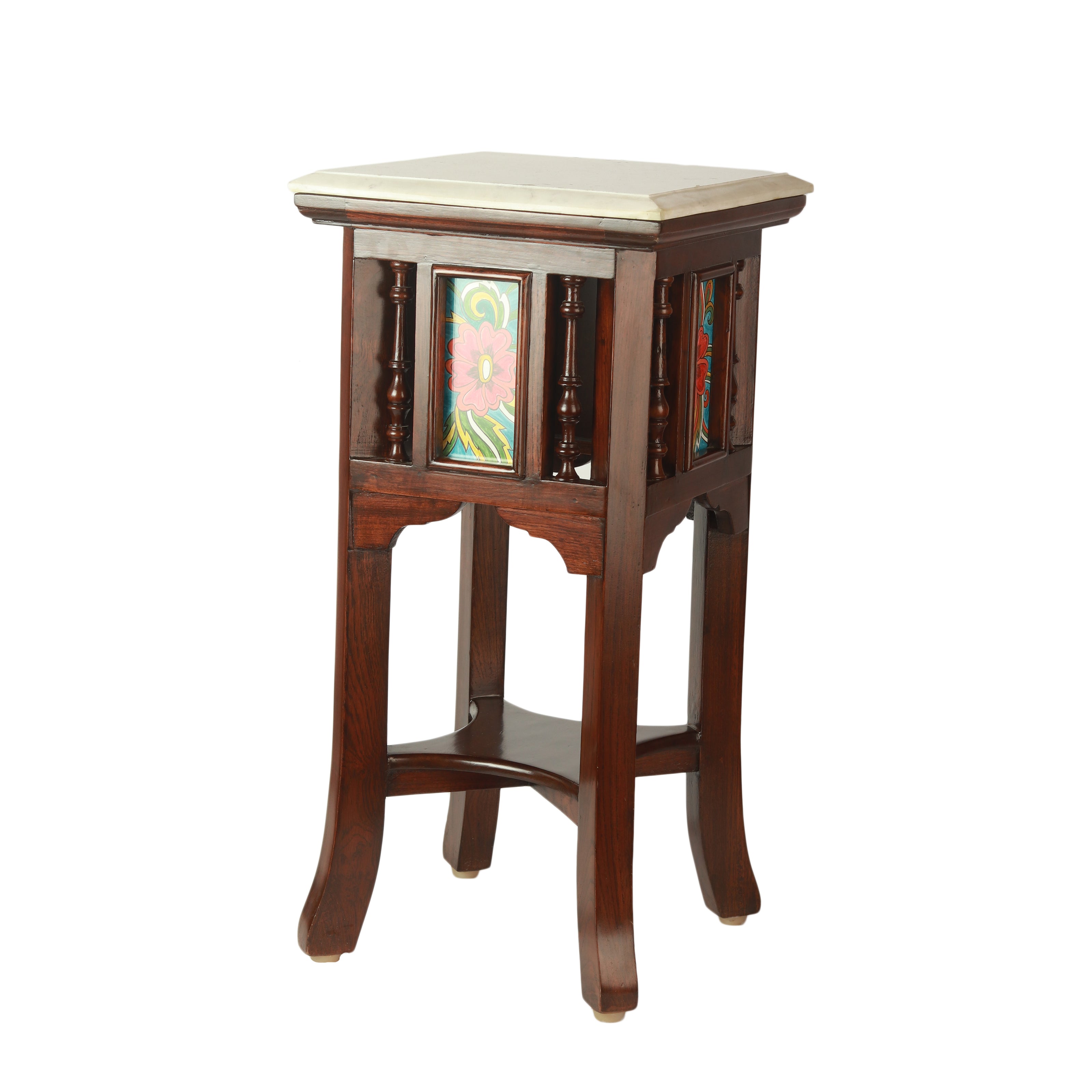 Side Table(Planter ) With Marble Plate