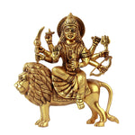 Sitting Goddess Durga On Lion
