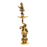Standing Krishna Lamp  On Elephant