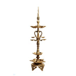Brass Standing Peacock Diya