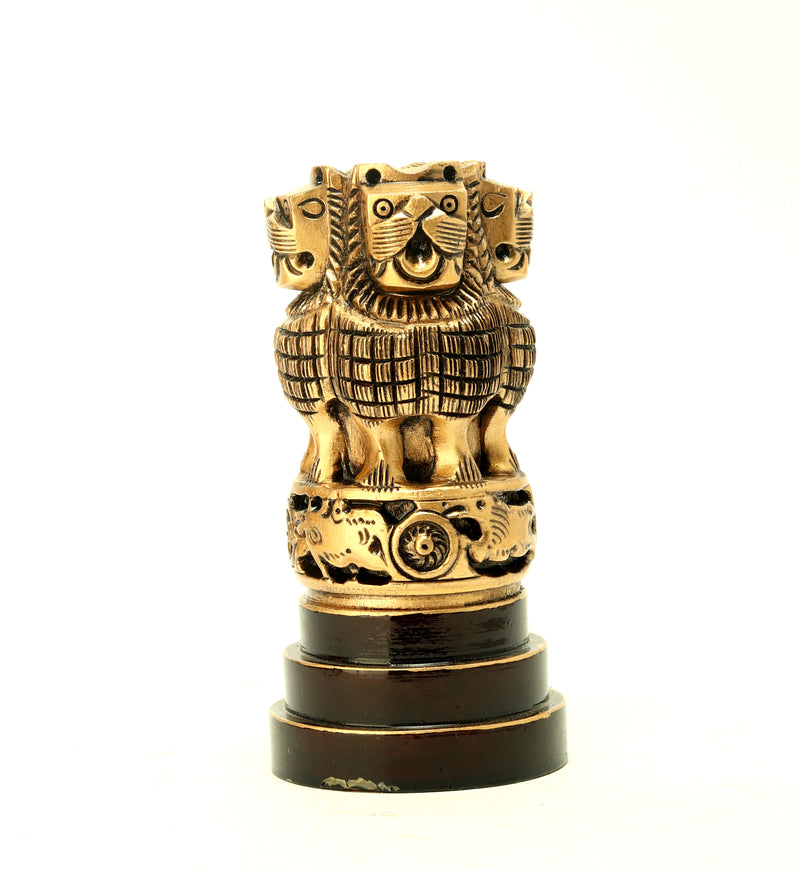 Wooden Ashoka Pilar Painted