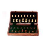 Wooden Chess Board With Coin
