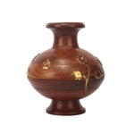 wooden flower vase stand