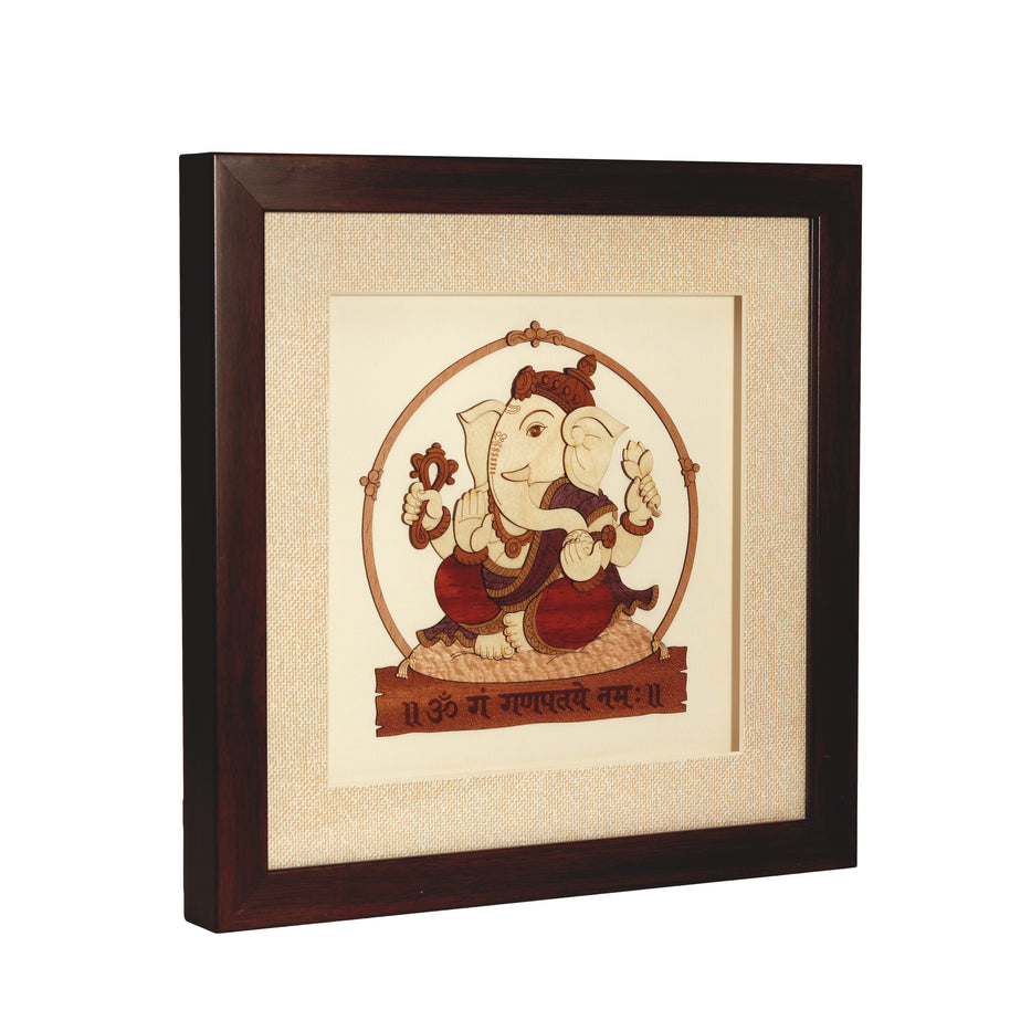 Ganesha Wooden Carving Frame