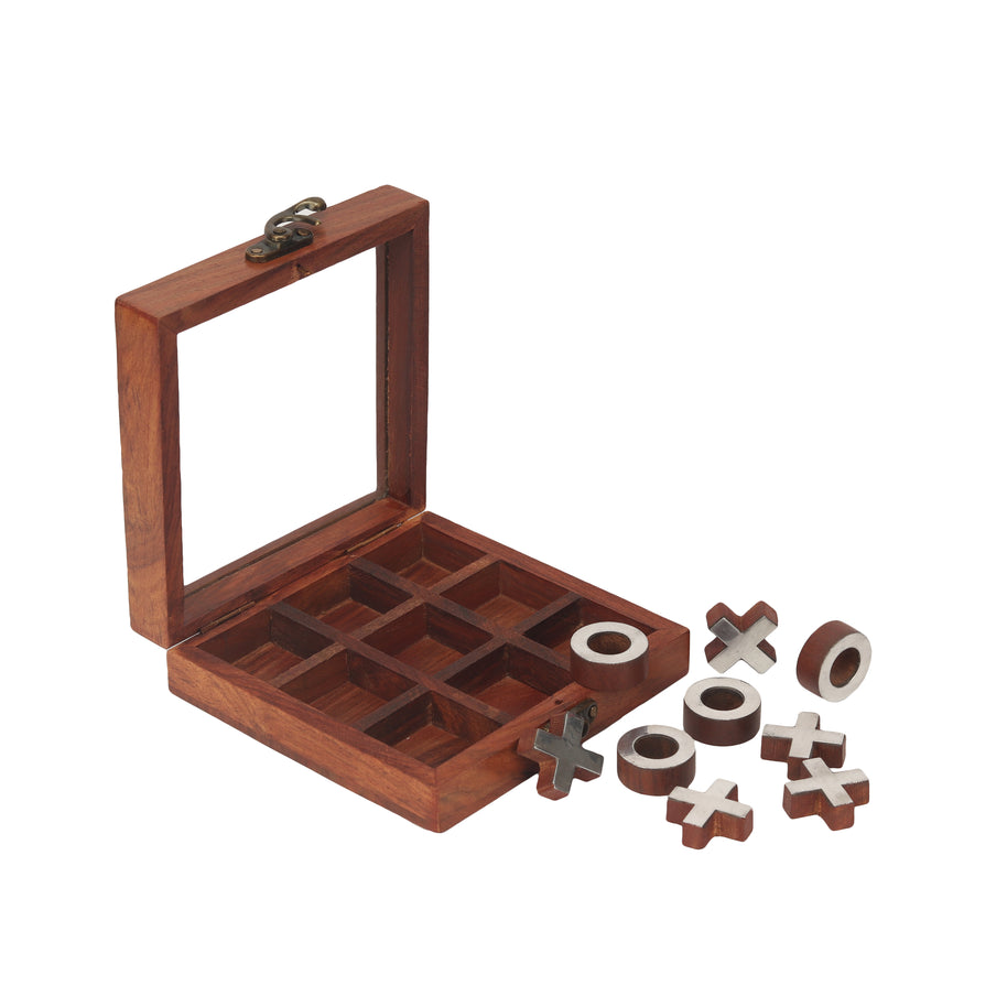 Wooden Tic Tac Toe Game