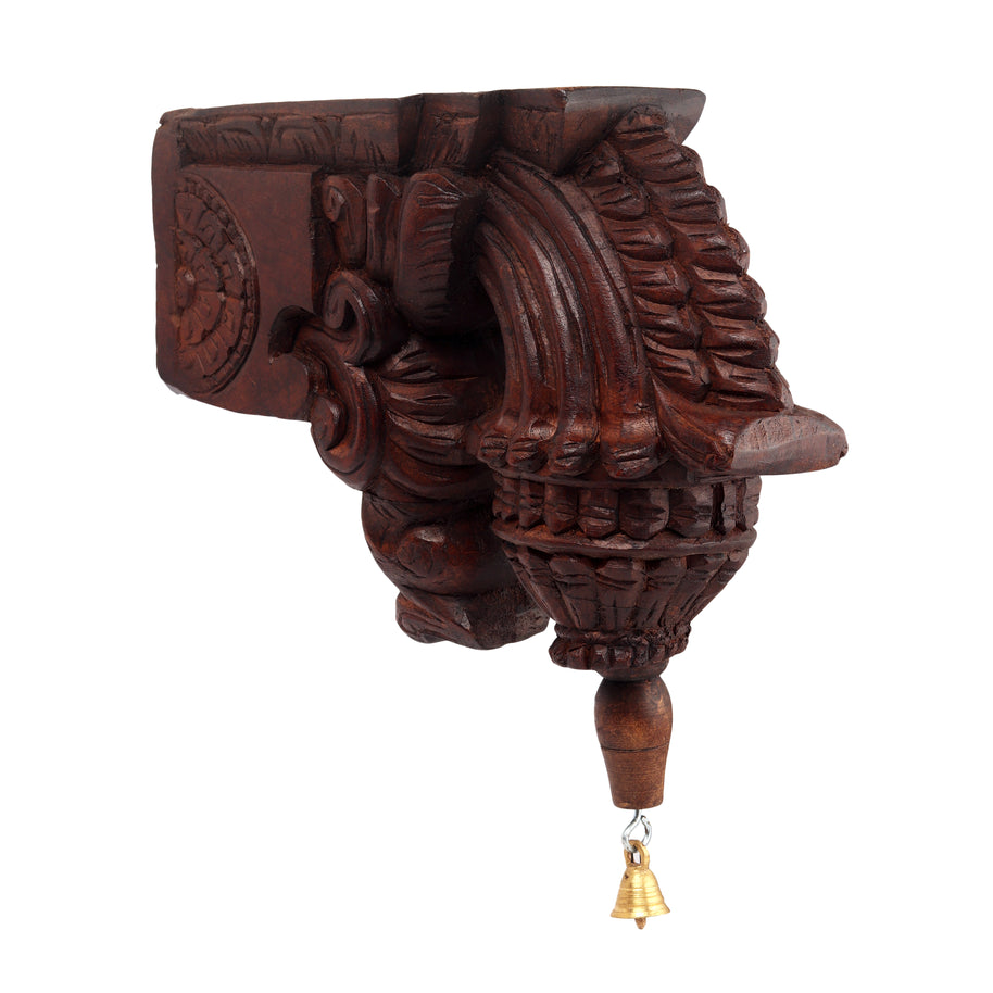 Waghai Wood Wall  Bracket With Bell