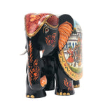 Wooden Elephant With Painted