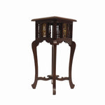 Wooden Side Table With Dhokra Arts