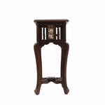 Wooden Side Table With Dhokra Arts