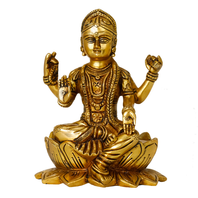 Sitting Bala Amba - Brass Statue